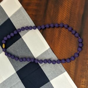 Chew Beads purple silicone baby teething necklace, excellent condition
